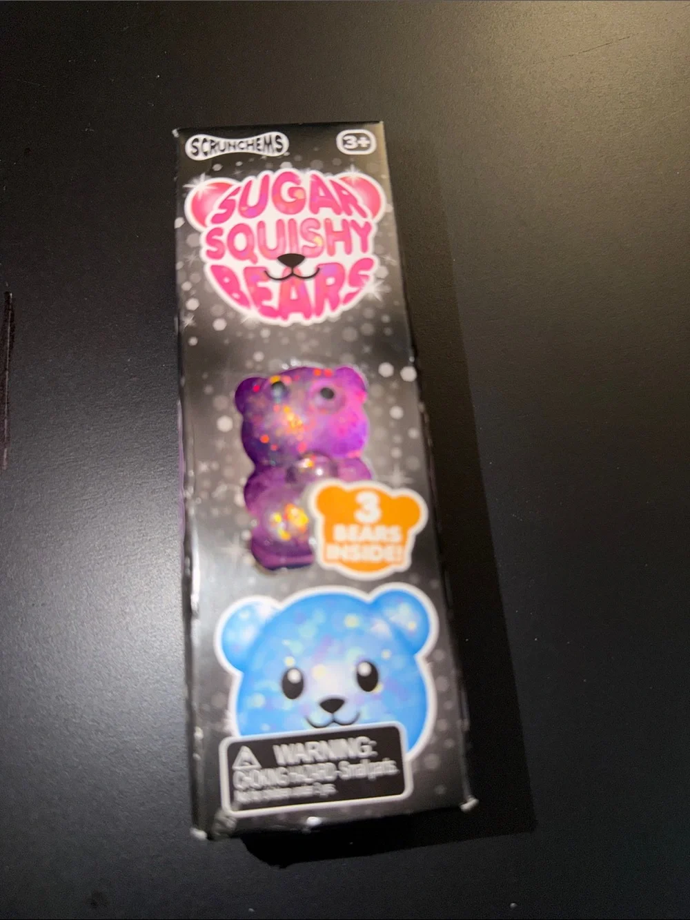 Scrunchems Sugar Squishy Bears Kids Toy - Purple